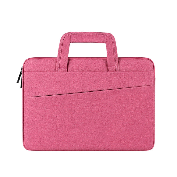 ST03 Waterproof Laptop Storage Bag Briefcase Multi-compartment Laptop Sleeve, Size: 13.3 inches(Rose Pink) by buy2fix