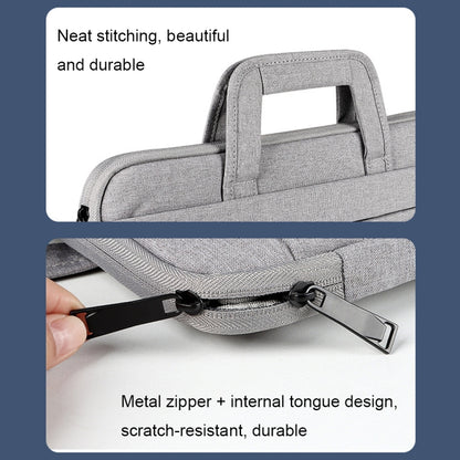 ST03 Waterproof Laptop Storage Bag Briefcase Multi-compartment Laptop Sleeve, Size: 13.3 inches(Rose Pink) by buy2fix