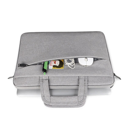 ST03 Waterproof Laptop Storage Bag Briefcase Multi-compartment Laptop Sleeve, Size: 14.1-15.4 inches(Pink) by buy2fix