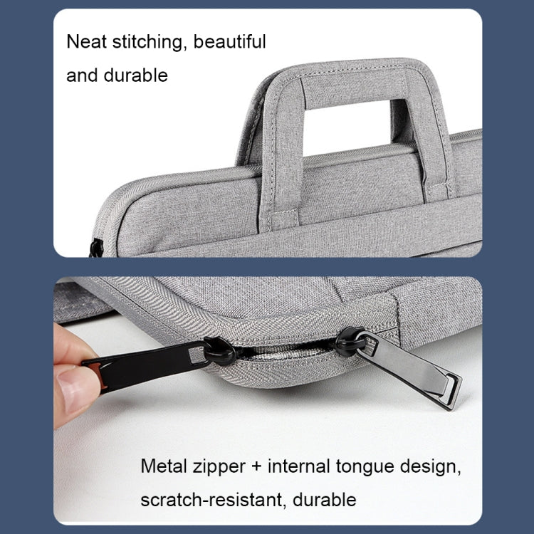 ST03 Waterproof Laptop Storage Bag Briefcase Multi-compartment Laptop Sleeve, Size: 14.1-15.4 inches(Rose Pink) by buy2fix