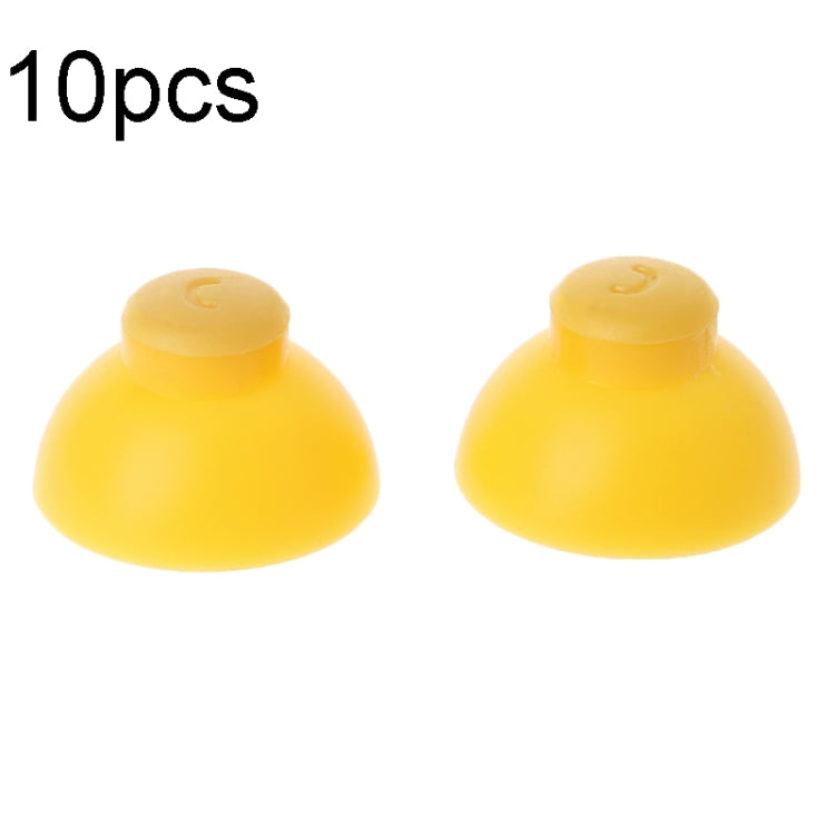 For Nintendo Gamecube NGC Controller 10pcs Joystick Cap Replacement Parts(Yellow) by buy2fix