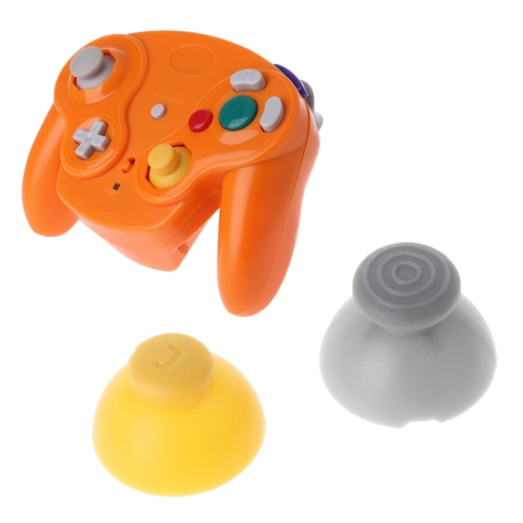 For Nintendo Gamecube NGC Controller 10pcs Joystick Cap Replacement Parts(Yellow) by buy2fix