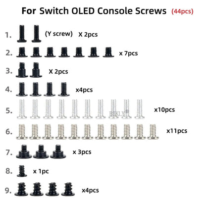For Switch OLED Host 44 In 1 Screw Set Replacement Accessories(R22006) by buy2fix