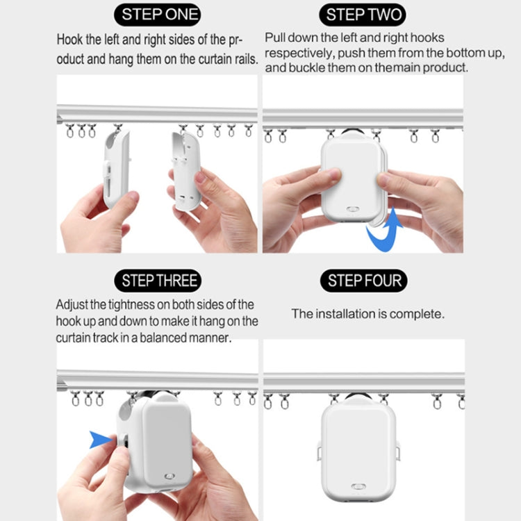 X101 Smart Home Automatic Curtain Machine With RC, Style: Track Model Single Host - Smart Switch by buy2fix | Online Shopping UK | buy2fix