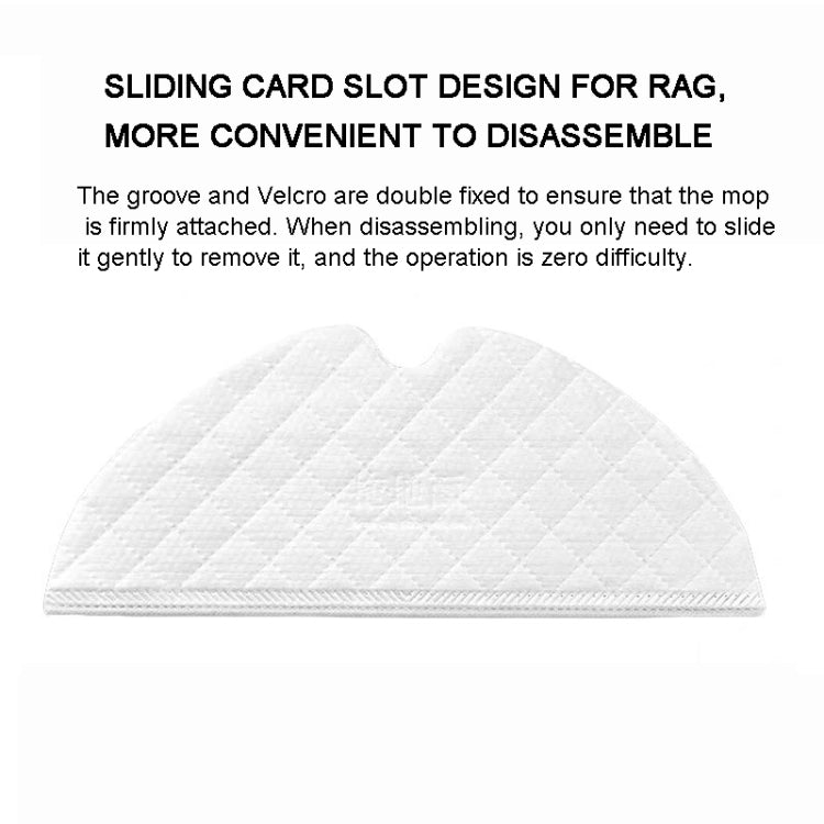 For XIAOMI MIJIA Robot Vacuum Cleaner 1C 1T 2C 10pcs Mop Cleaning Cloth - For Xiaomi Accessories by buy2fix | Online Shopping UK | buy2fix