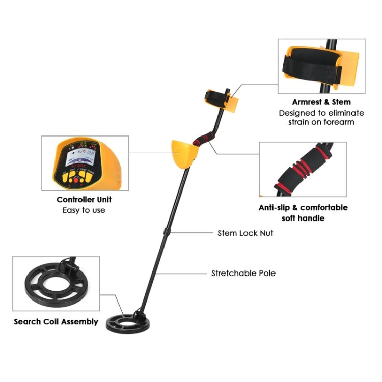 MD9020C High Sensitivity LCD Display Metal Detector - Metal Detector by buy2fix | Online Shopping UK | buy2fix