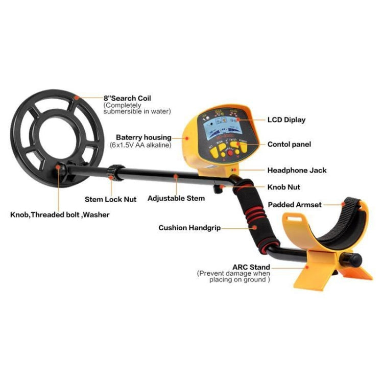 MD9020C High Sensitivity LCD Display Metal Detector - Metal Detector by buy2fix | Online Shopping UK | buy2fix