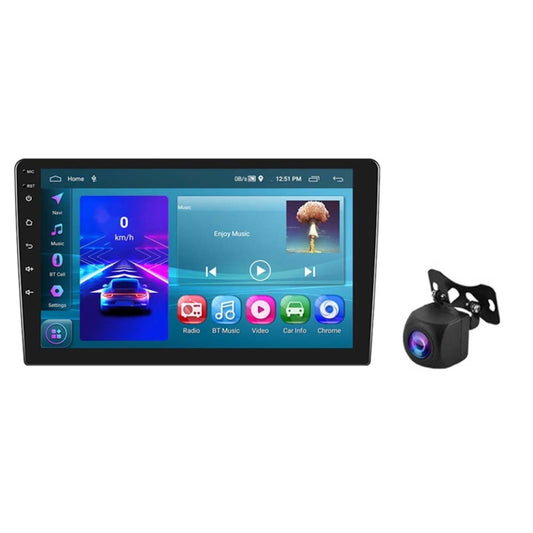 A3195 9 Inch Car Android Large Screen Navigation Central Control Screen 2+64G Player with CarPlay, Style: Standard+AHD Camera - Car MP3 & MP4 & MP5 by buy2fix | Online Shopping UK | buy2fix