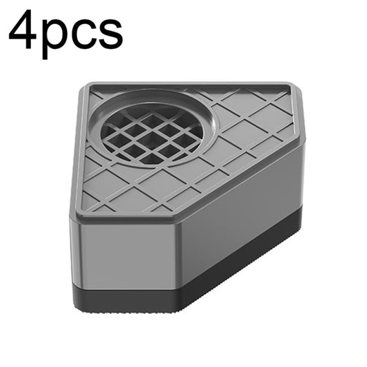 4pcs Single-layer BS-XYJJD Household Washing Machine Refrigerator Non-slip Shock-absorbing Floor Mat - Washing Machine Parts by buy2fix | Online Shopping UK | buy2fix
