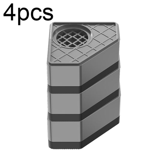 4pcs Three-layer BS-XYJJD Household Washing Machine Refrigerator Non-slip Shock-absorbing Floor Mat - Washing Machine Parts by buy2fix | Online Shopping UK | buy2fix