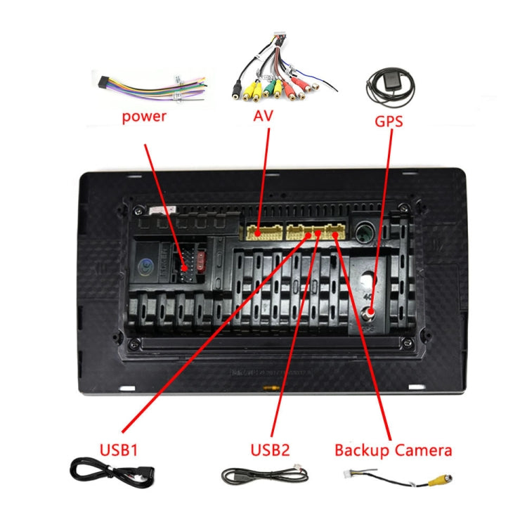 A3012 9 Inch Android Navigation CarPlay 1+32G Dual-Spindle Universal Central Control Screen Car Navigator Reversing Video Player(Standard) by buy2fix