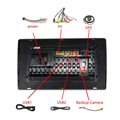 A3012 9 Inch Android Navigation CarPlay 1+32G Dual-Spindle Universal Central Control Screen Car Navigator Reversing Video Player(Standard) by buy2fix
