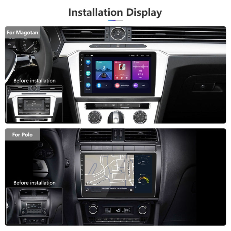 A3012 9 Inch Android Navigation CarPlay 1+32G Dual-Spindle Universal Central Control Screen Car Navigator Reversing Video Player(Standard) by buy2fix