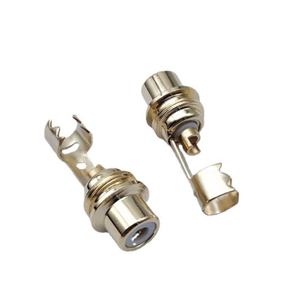 10pcs AV Audio Plug RCA Lotus Female Plug With Clip(M11x0.75mm) by buy2fix