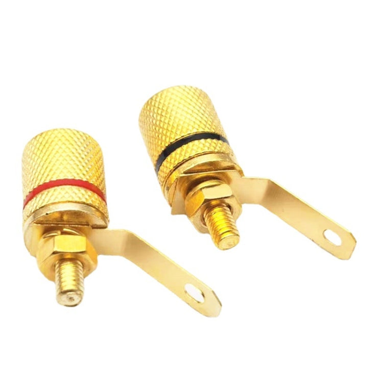 10pcs Speaker Gold-plated 4MM Banana Plug Terminal(306) - Terminal connectors by buy2fix | Online Shopping UK | buy2fix