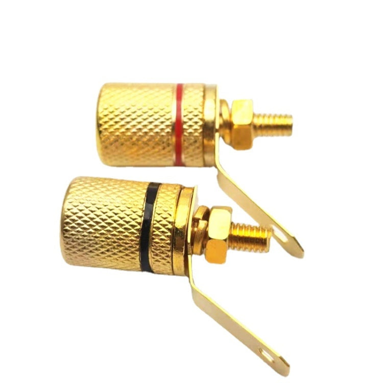 10pcs Speaker Gold-plated 4MM Banana Plug Terminal(306) - Terminal connectors by buy2fix | Online Shopping UK | buy2fix