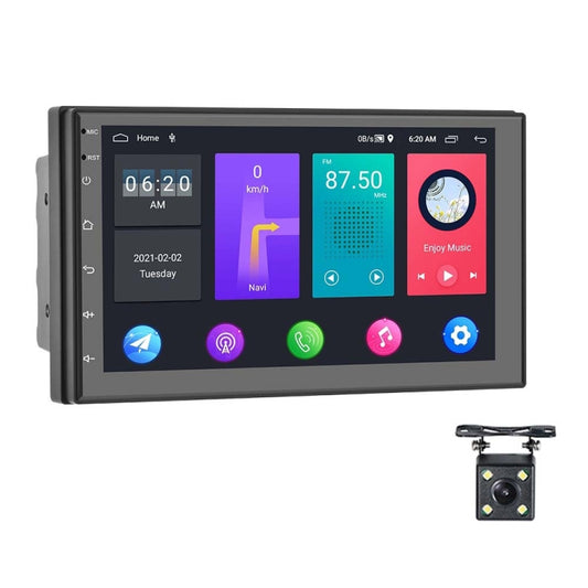 A2797 7 Inch Android WiFi 2+32G Central Control Large Screen Universal Car Navigation Reversing Video Player, Style: Standard+4Lights Camera - Car MP3 & MP4 & MP5 by buy2fix | Online Shopping UK | buy2fix