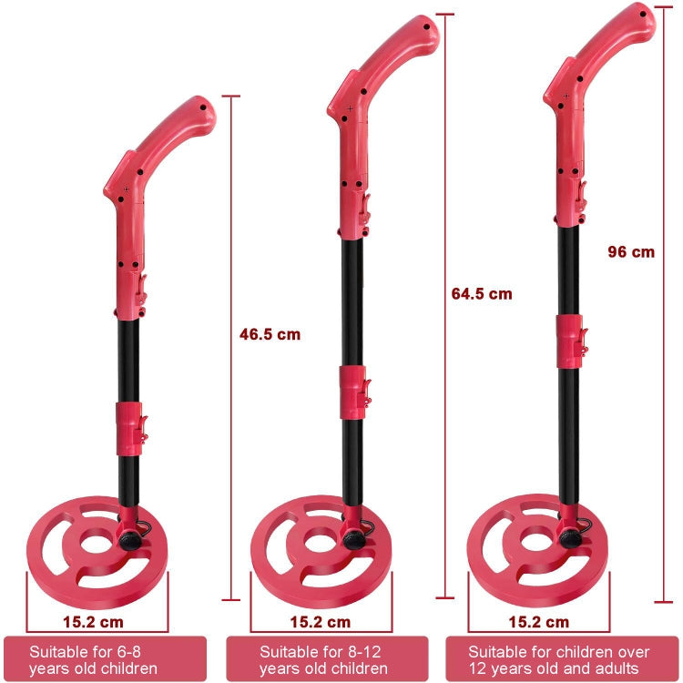 Goint MD3006 Metal Detector Outdoor Treasure Hunter Toys Children Science Detector(Red) - Metal Detector by Goint | Online Shopping UK | buy2fix
