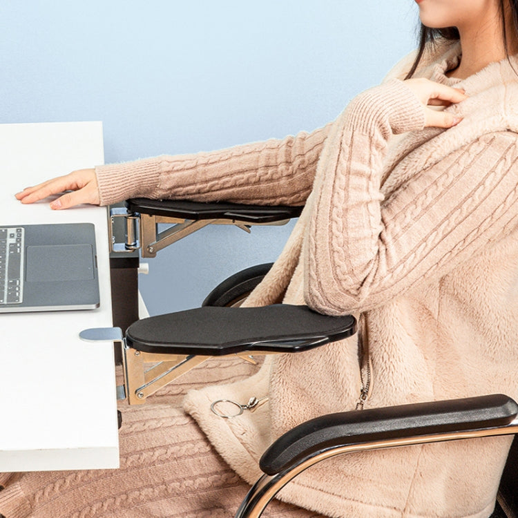 Folding Punch-free Computer Desk Sponge Pad Hand Bracket Multifunctional Desk Elbow Rest by buy2fix