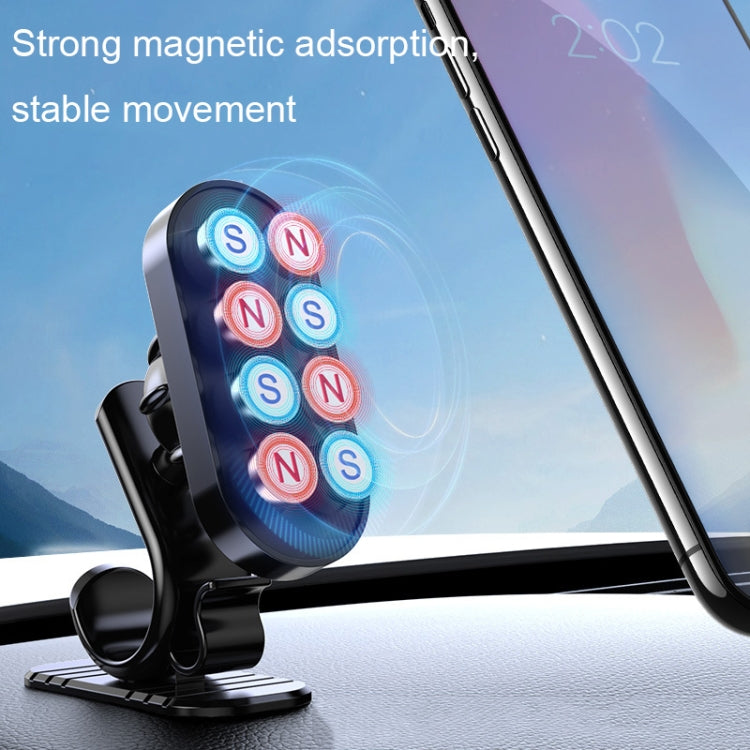 D6 360-degree Rotating Magnetic Suction Car Mobile Phone Holder(Black) by buy2fix