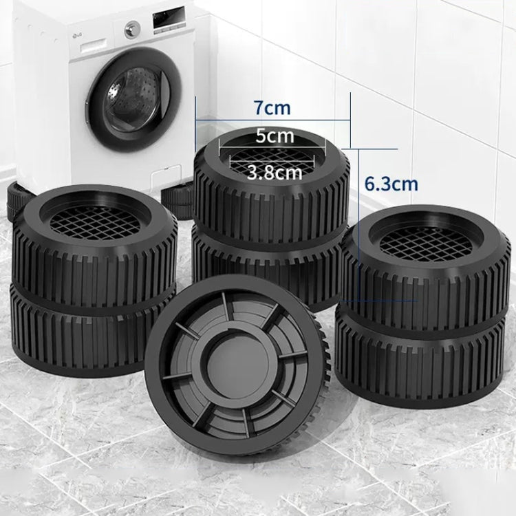 4pcs Double-layer JDY-H Washing Machine Shock-absorbing Floor Mat Furniture Non-slip Heightening Bracket - Washing Machine Parts by buy2fix | Online Shopping UK | buy2fix