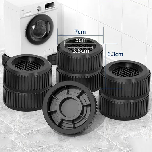 4pcs Double-layer JDY-H Washing Machine Shock-absorbing Floor Mat Furniture Non-slip Heightening Bracket - Washing Machine Parts by buy2fix | Online Shopping UK | buy2fix