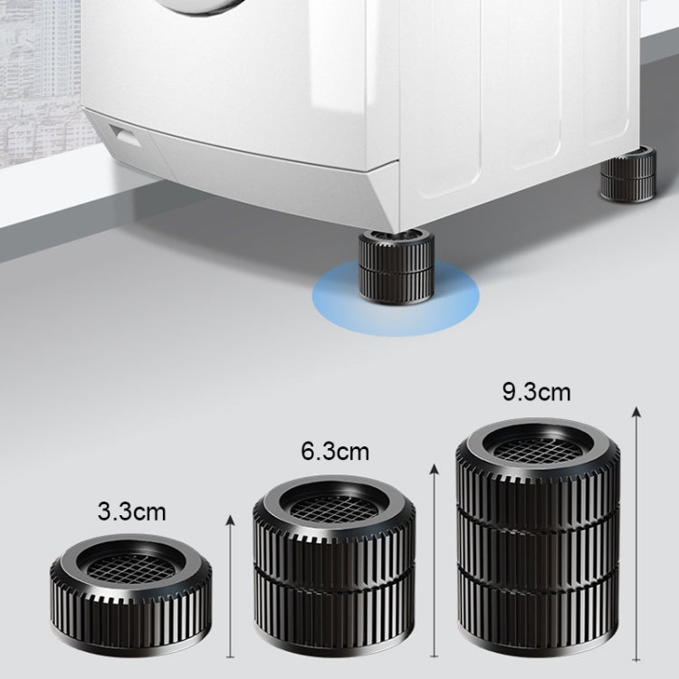 4pcs Double-layer JDY-H Washing Machine Shock-absorbing Floor Mat Furniture Non-slip Heightening Bracket - Washing Machine Parts by buy2fix | Online Shopping UK | buy2fix