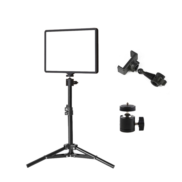 10 Inch 3000-6500K Three-color Temperature Photography Flat-panel Live Fill Light,Spec: 0.5m Bracket - Selfie Light by buy2fix | Online Shopping UK | buy2fix