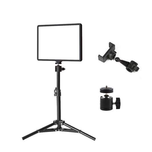10 Inch 3000-6500K Three-color Temperature Photography Flat-panel Live Fill Light,Spec: 0.5m Bracket - Selfie Light by buy2fix | Online Shopping UK | buy2fix
