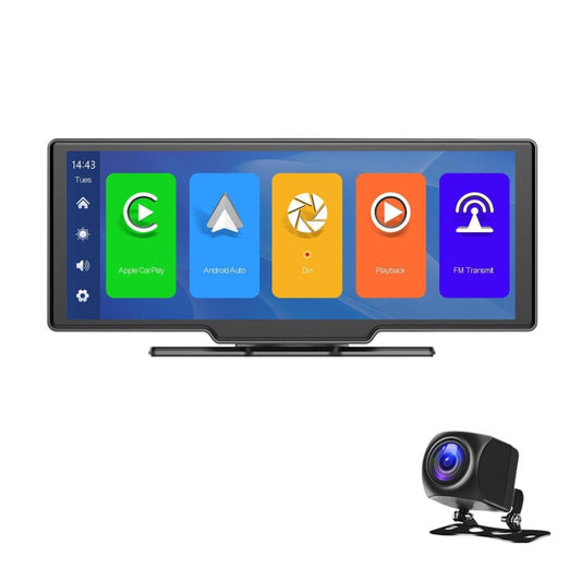 A3073 HD Wired 9.3 Inch 1 To 1 Smart Player With Wireless Carplay Two-way Video Split-screen Display(Black) - Car MP3 & MP4 & MP5 by buy2fix | Online Shopping UK | buy2fix