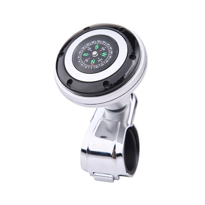 Car Steering Wheel Booster Ball Assist With Compass(A Model Black) - Steering Wheel Accessories by buy2fix | Online Shopping UK | buy2fix