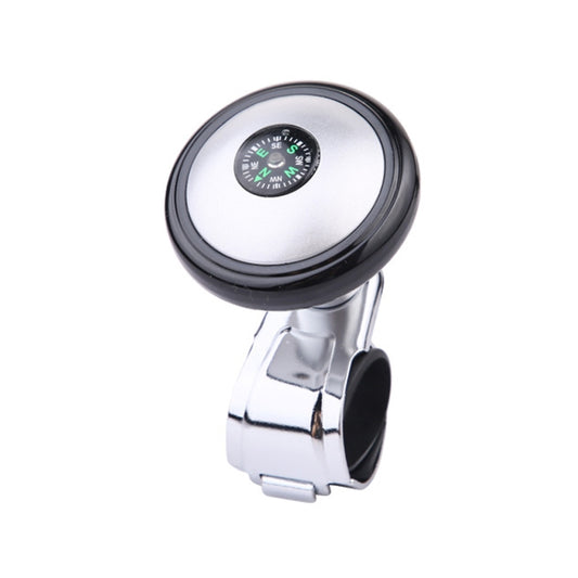 Car Steering Wheel Booster Ball Assist With Compass(B Model Black) - Steering Wheel Accessories by buy2fix | Online Shopping UK | buy2fix