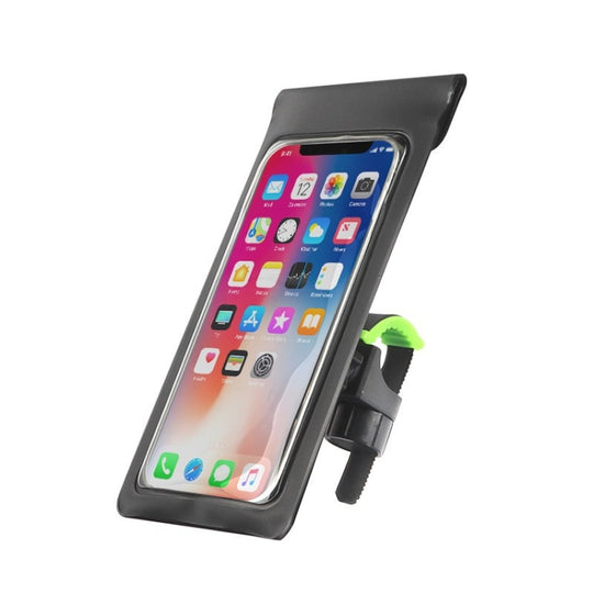 Support étanche de navigation pour téléphone portable pour cyclisme en plein air (noir vert)