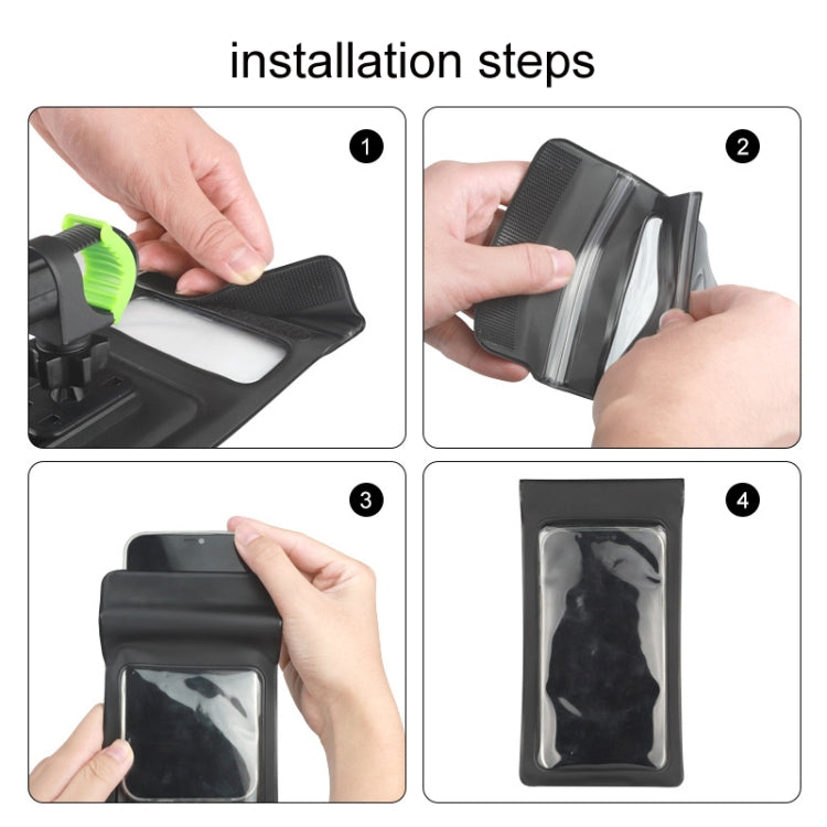 Outdoor Cycling Mobile Phone Navigation Waterproof Bracket(Black) by buy2fix