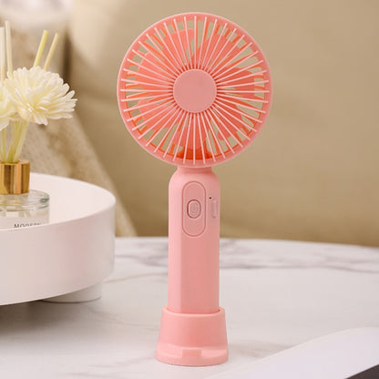 M9 Handheld Mini Fan Outdoor USB Charging Desktop Fan 800mAh(Pink) by buy2fix