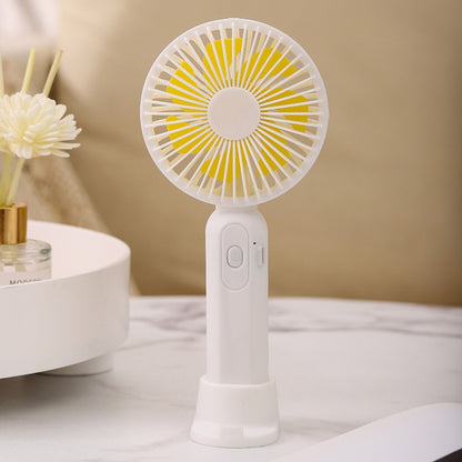 M9 Handheld Mini Fan Outdoor USB Charging Desktop Fan 800mAh(White) by buy2fix