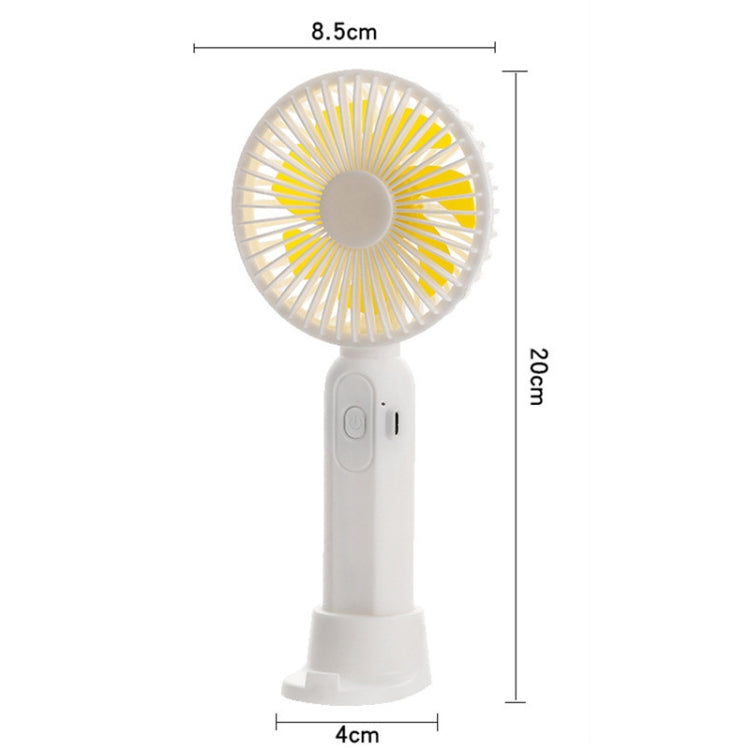 M9 Handheld Mini Fan Outdoor USB Charging Desktop Fan 2500mAh(White) by buy2fix
