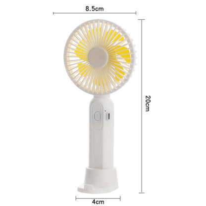 M9 Handheld Mini Fan Outdoor USB Charging Desktop Fan 2500mAh(White) by buy2fix