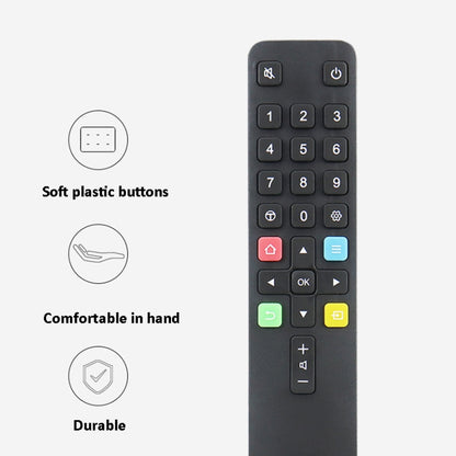 For TCL TV Remote Control  ARC801L RC801LDCI1 49p3 55p3, Etc.(Black) - TV by buy2fix | Online Shopping UK | buy2fix