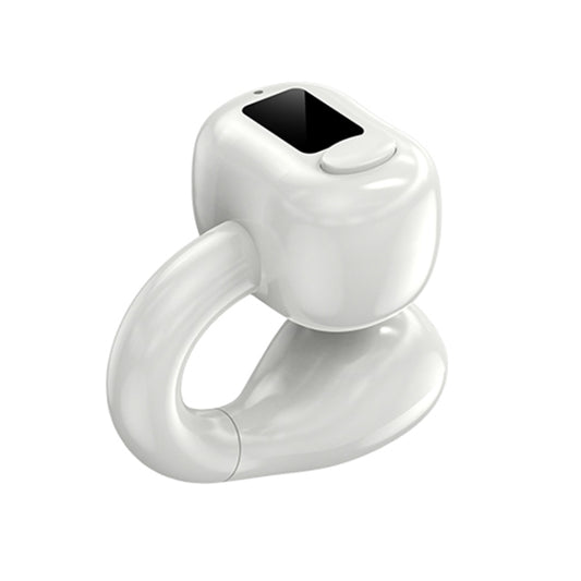 M10 IPX5 Waterproof Ear Clip Bluetooth Earphones, Style: Single White by buy2fix