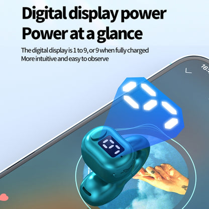 M10 IPX5 Waterproof Ear Clip Bluetooth Earphones, Style: Doble White by buy2fix