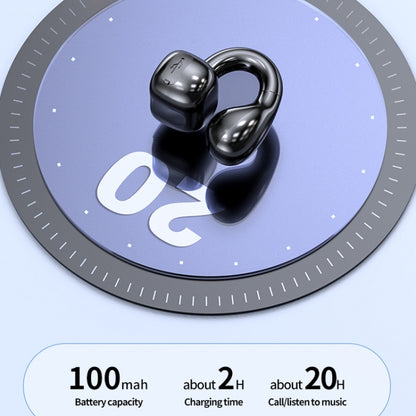 M10 IPX5 Waterproof Ear Clip Bluetooth Earphones, Style: Doble White by buy2fix