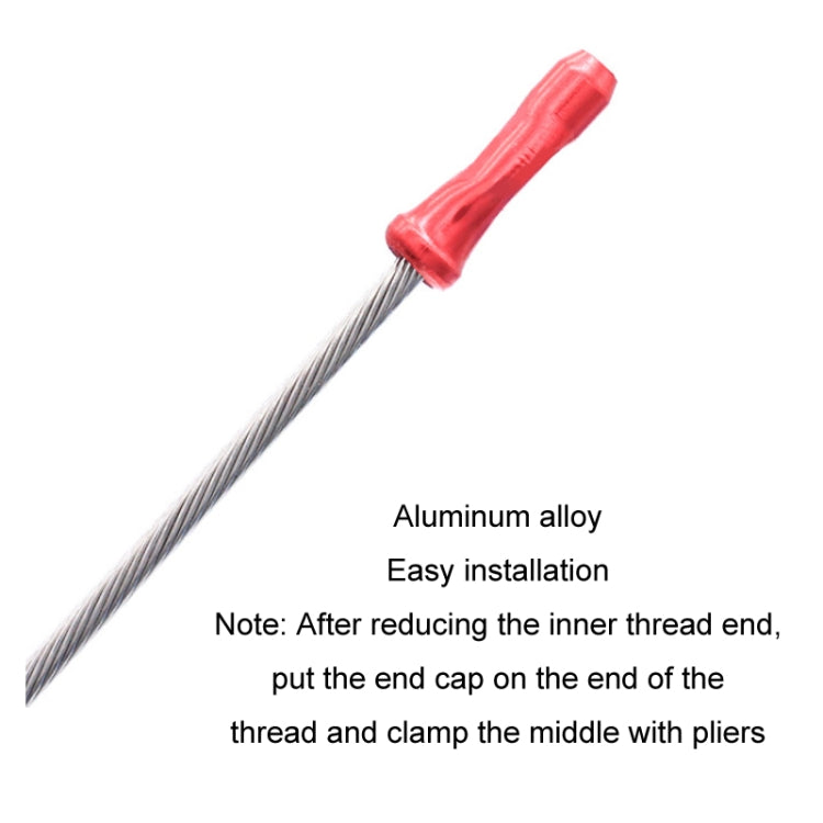 50pcs Mountain Road Bicycle Aluminum Alloy Brake Shifting Cable Core Cap(Random Color Delivery) by buy2fix