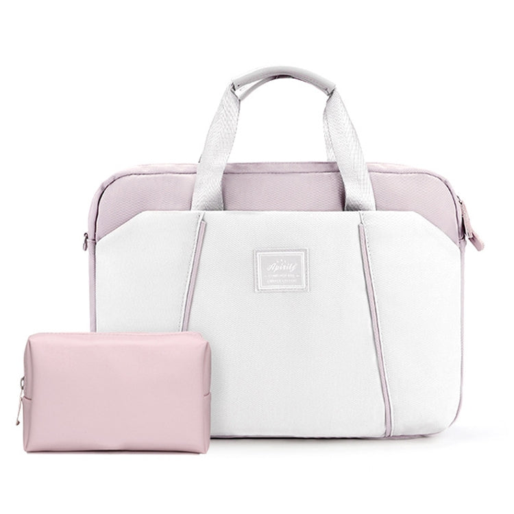 13.3-14 inch Computer Handheld Messenger Bag For Apple MacBook / Huawei / Xiaomi / Basne(Ladder Hand Lands Purple+Pink PU Power Package) by buy2fix