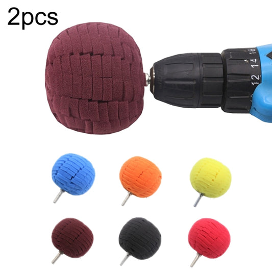 2pcs Car Wheel Rim Small Area Sponge Polishing Ball(Random Color Delivery) - Polishing Machine & Accessories by buy2fix | Online Shopping UK | buy2fix