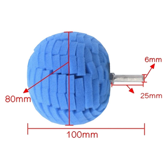 2pcs Car Wheel Rim Small Area Sponge Polishing Ball(Random Color Delivery) - Polishing Machine & Accessories by buy2fix | Online Shopping UK | buy2fix