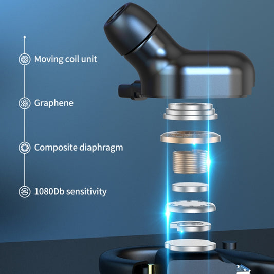 F8 Hanging Ear Stereo Wireless Bluetooth Earphones With Charging Bin(Black Single Ear) by buy2fix