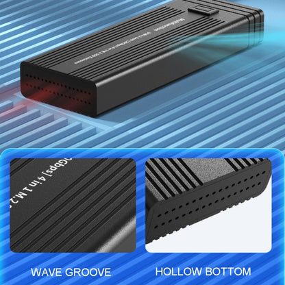 M.2 NVME SATA SSD Enclosure Adapter With 4 In 1 Hub USB 3.2 Gen 2 10Gbps HDD Adapter Support SD/TF Card Read(Black) - HDD Enclosure by buy2fix | Online Shopping UK | buy2fix