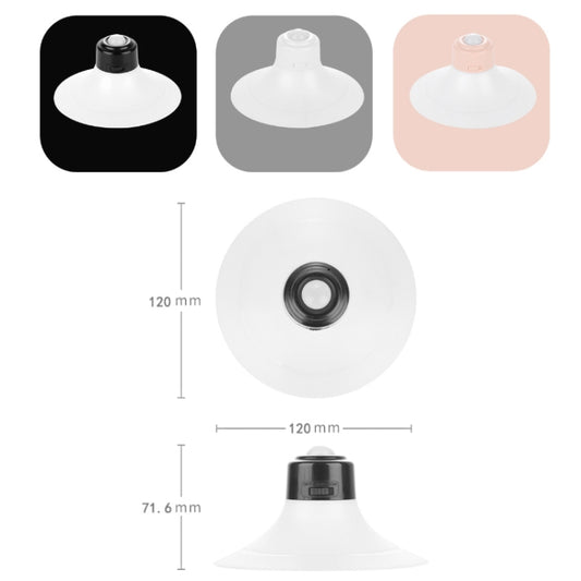 Rechargeable Suction Cup Type Human Body Infrared Sensor Smart LED Night Light(Black) - Night Lights by buy2fix | Online Shopping UK | buy2fix