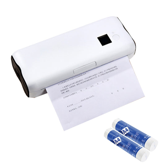 Home Small Phone Office Wireless Wrong Question Paper Student Portable Thermal Printer, Style: Bluetooth Edition+100pcs A4 Paper by buy2fix